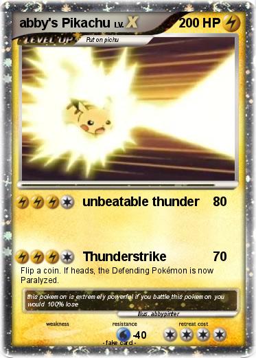 Pokemon abby's Pikachu