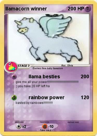 Pokemon llamacorn winner