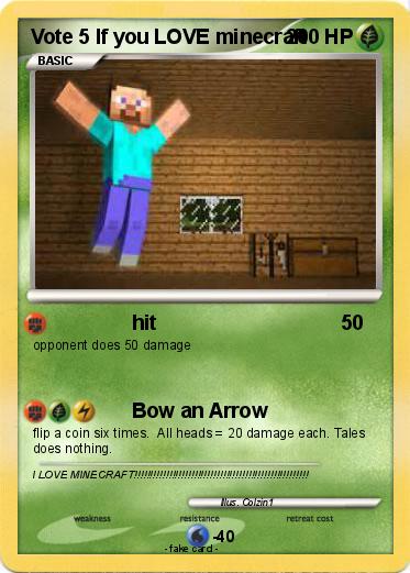 Pokemon Vote 5 If you LOVE minecraft