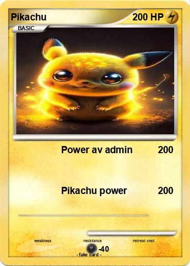 Pokemon Pikachu