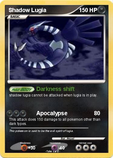 Pokemon Shadow Lugia