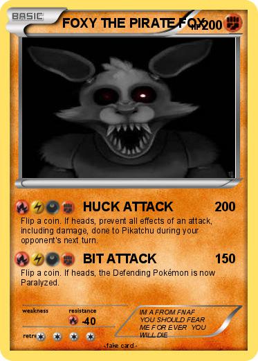 Pokemon FOXY THE PIRATE FOX