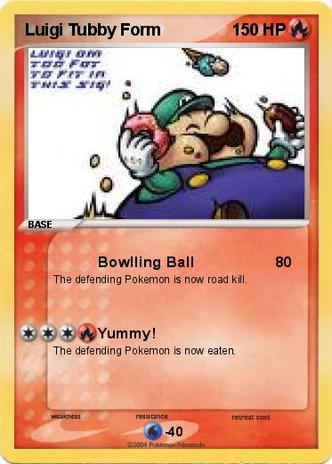 Pokemon Luigi Tubby Form