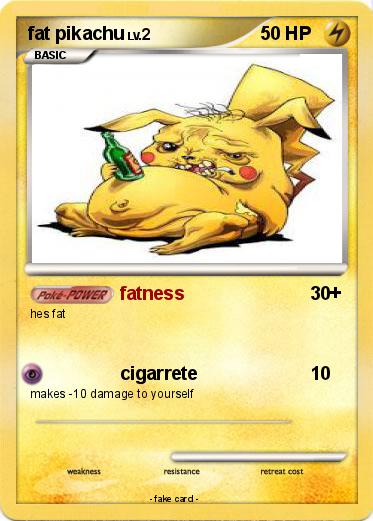 Pokemon fat pikachu