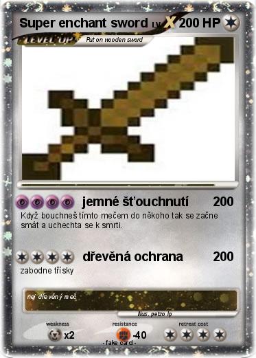Pokemon Super enchant sword