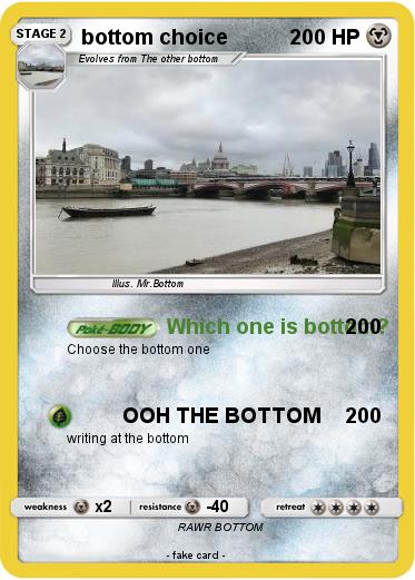 Pokemon bottom choice