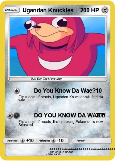 Pokemon Ugandan Knuckles