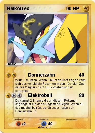 Pokemon Raikou ex