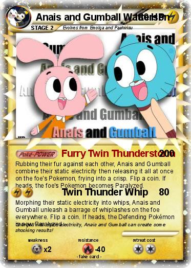 Pokemon Anais and Gumball Watterson