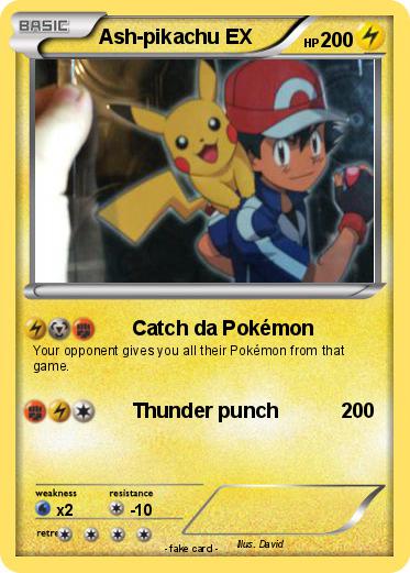 Pokemon Ash-pikachu EX