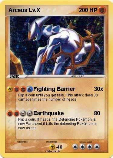 Pokemon Arceus Lv.X