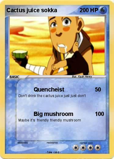 Pokemon Cactus juice sokka
