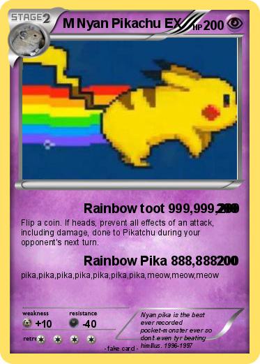 Pokemon M Nyan Pikachu EX