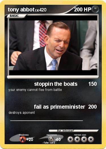 Pokemon tony abbot