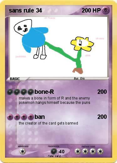 Pokemon sans rule 34