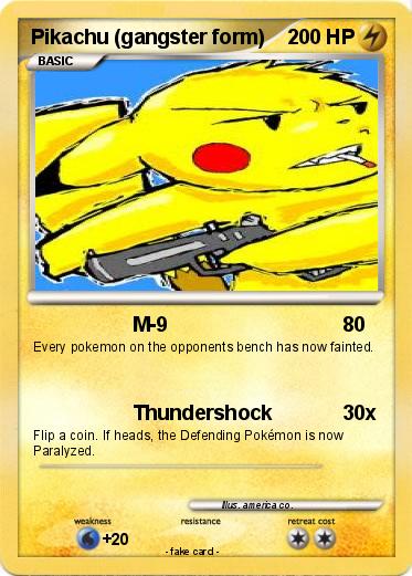 Pokemon Pikachu (gangster form)