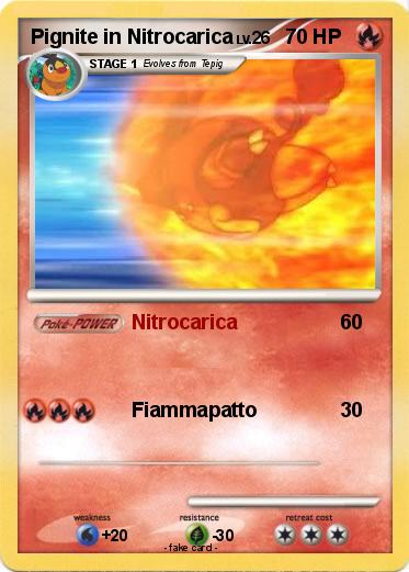 Pokemon Pignite in Nitrocarica