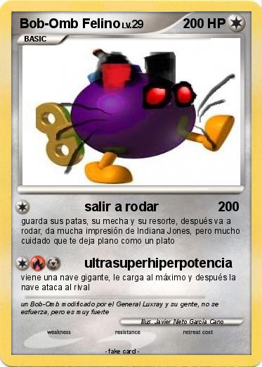 Pokemon Bob-Omb Felino