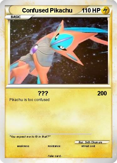 Pokemon Confused Pikachu