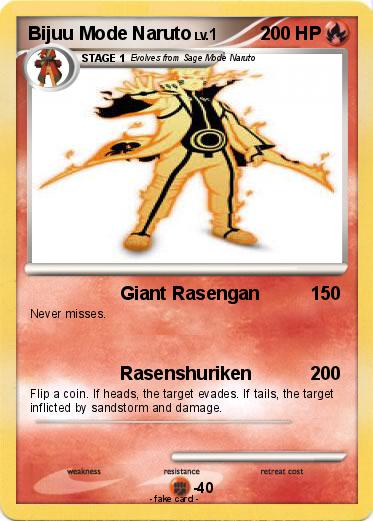 Pokemon Bijuu Mode Naruto