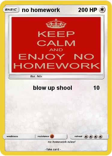 Pokemon no homework