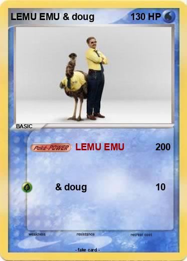 Pokemon LEMU EMU & doug