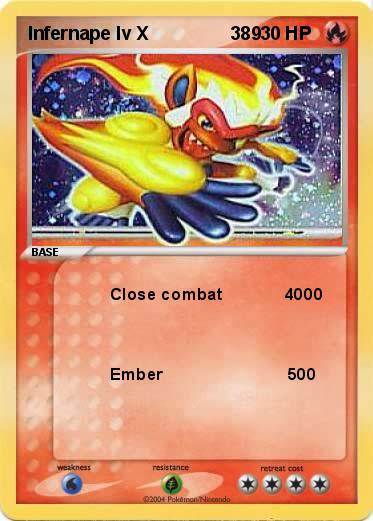 Pokemon Infernape lv X                389