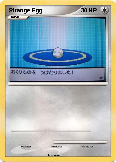 Pokemon Strange Egg