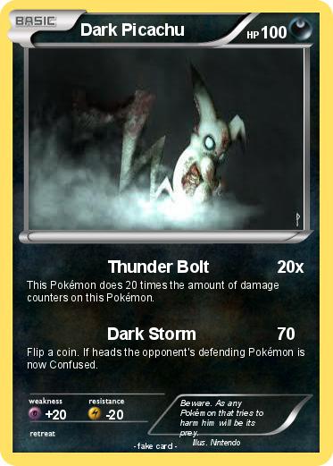 Pokemon Dark Picachu