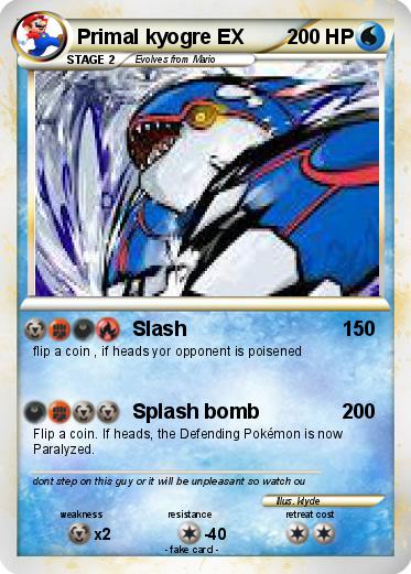 Pokemon Primal kyogre EX