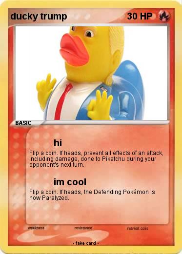 Pokemon ducky trump