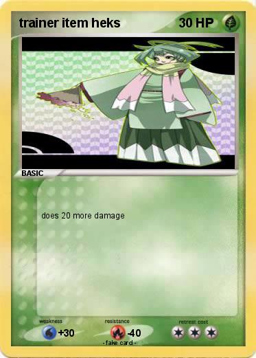 Pokemon trainer item heks