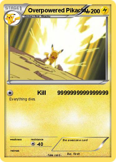 Pokemon Overpowered Pikachu