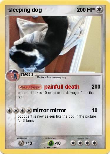 Pokemon sleeping dog