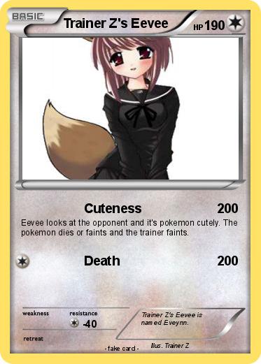 Pokemon Trainer Z's Eevee