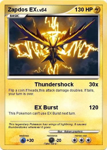 Pokemon Zapdos EX
