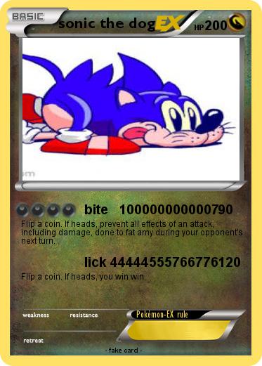 Pokemon sonic the dog