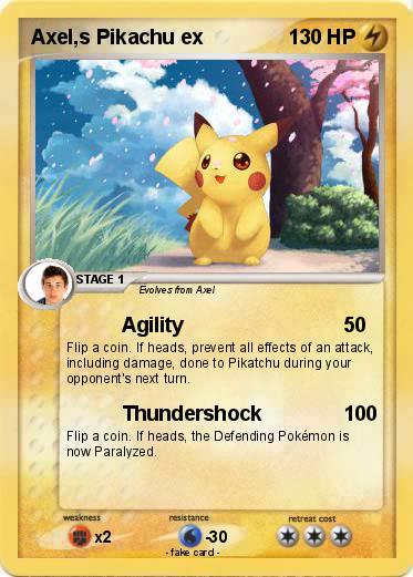 Pokemon Axel,s Pikachu ex