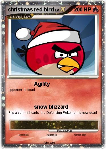 Pokemon christmas red bird