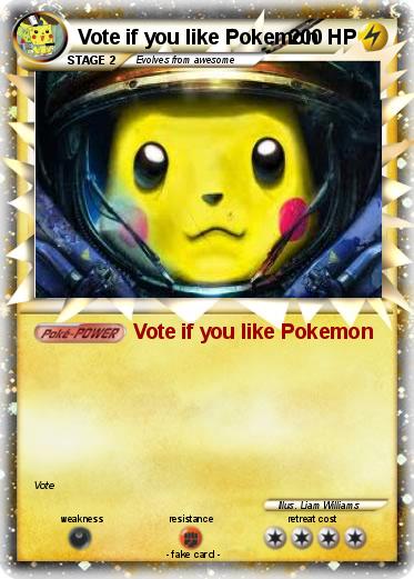 Pokemon Vote if you like Pokemon