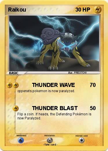Pokemon Raikou