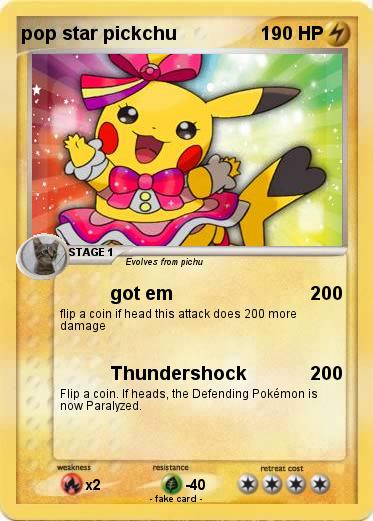 Pokemon pop star pickchu