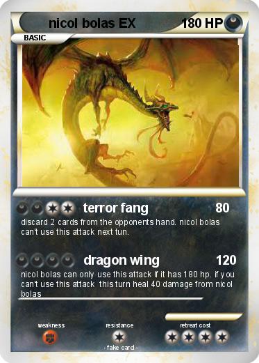 Pokemon nicol bolas EX Pokemon nicol bolas EX