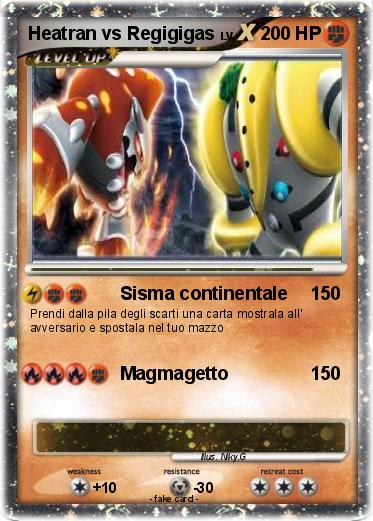 Pokemon Heatran vs Regigigas