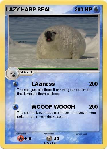 Pokemon LAZY HARP SEAL