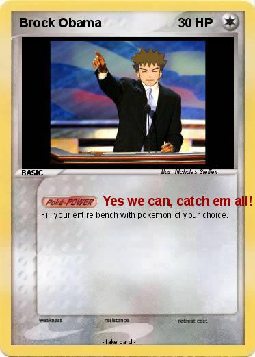 Pokemon Brock Obama