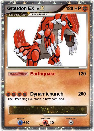 Pokemon Groudon EX