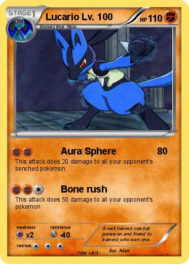 Pokemon Lucario Lv. 100
