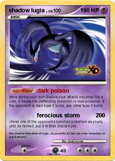 Pokemon shadow lugia .