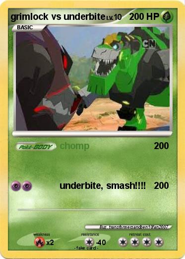Pokemon grimlock vs underbite